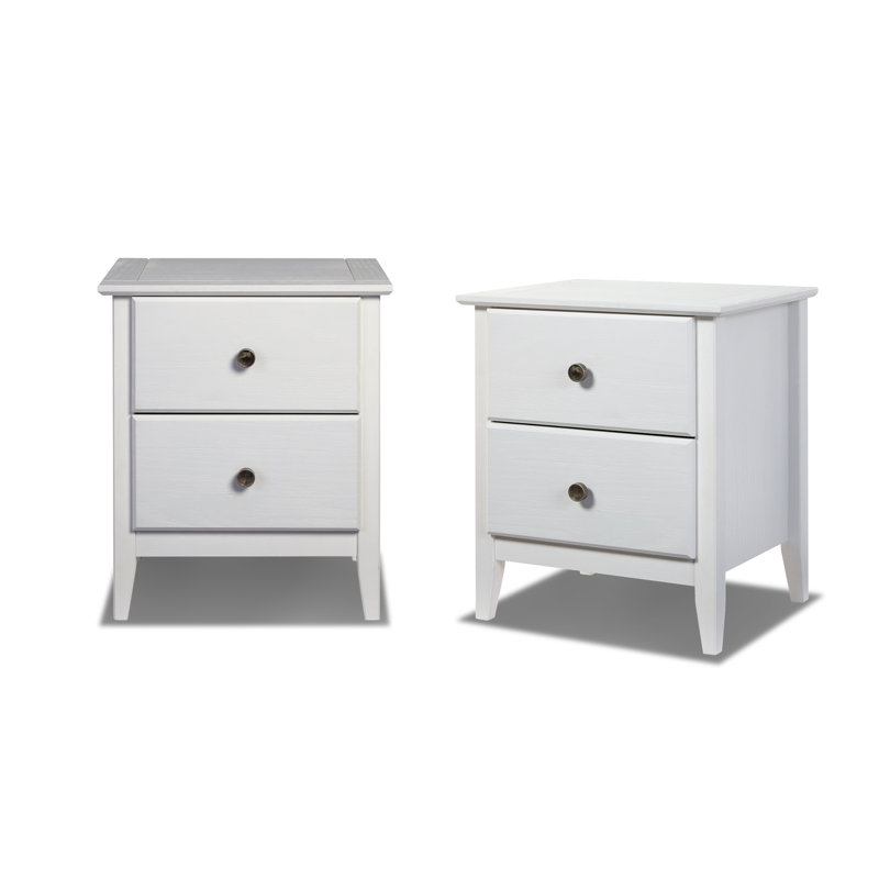 Greenport 2-Drawer Nightstand Set (2-Piece), White