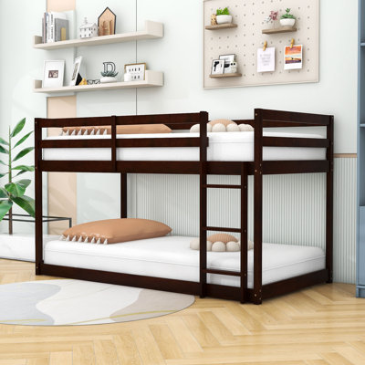 Hubart Twin Over Twin Bunk Bed With Ladder