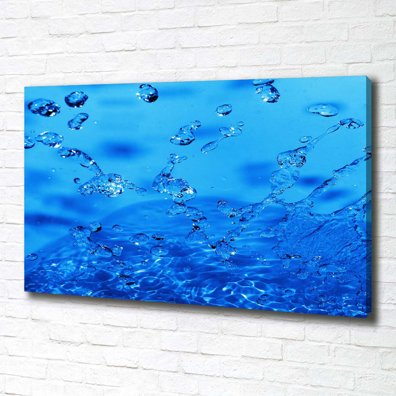 Drops Of Water - Wrapped Canvas Print