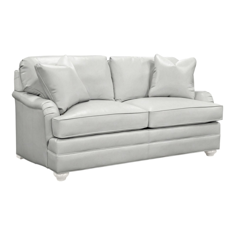 East Lake Loveseat, Gatsby Brown Sugar Genuine Leather, Casa Blanca