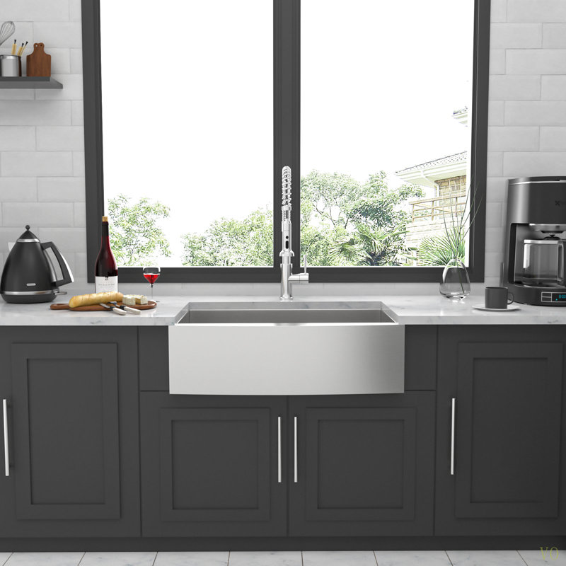 Évier de cuisine 36 - 36 po x 20 po x 9 po en acier inoxydable