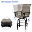 Chaise de patio pivotante avec coussin-379978798