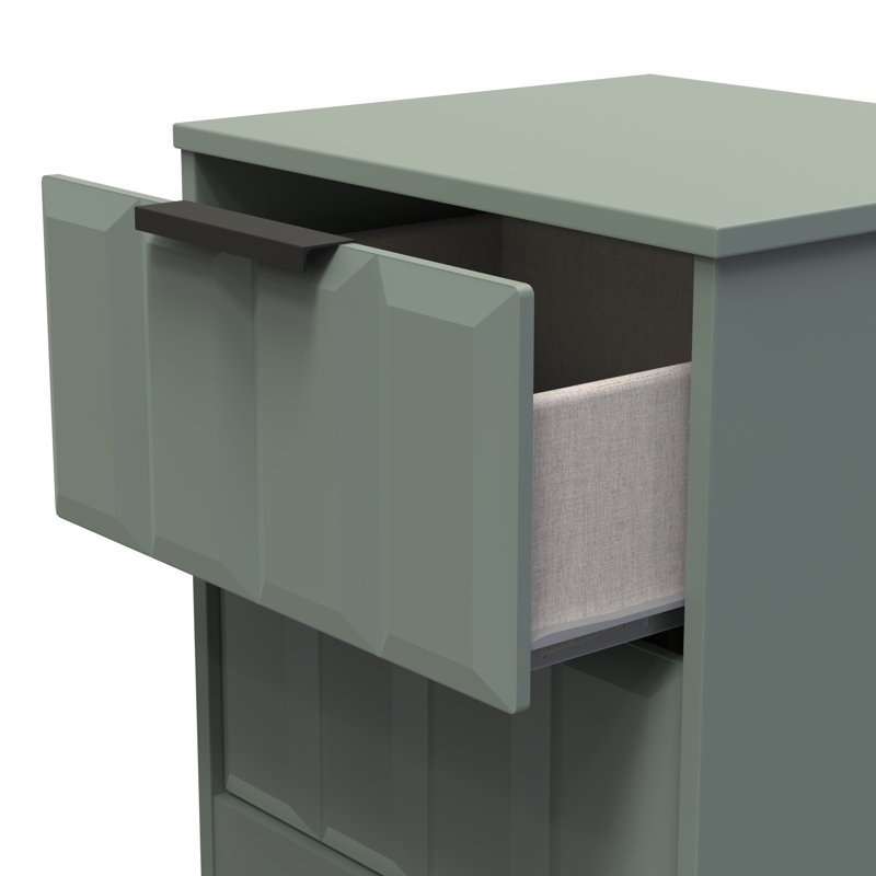 Doss 45cm W Manufactured Wood Bedside Table, Reed Green