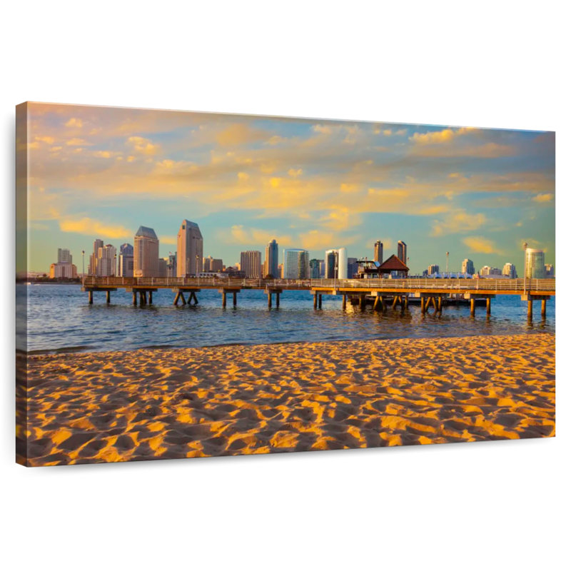 Gillard, San Diego, horizon de la ville, coucher de soleil