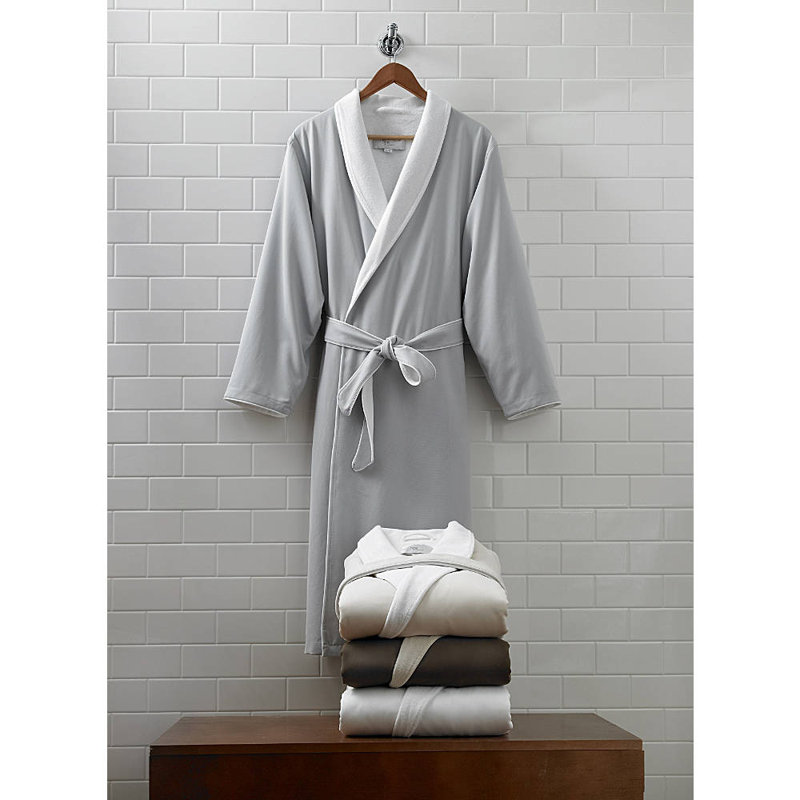 Polyester Bathrobe, Small / Medium, Silver Sage
