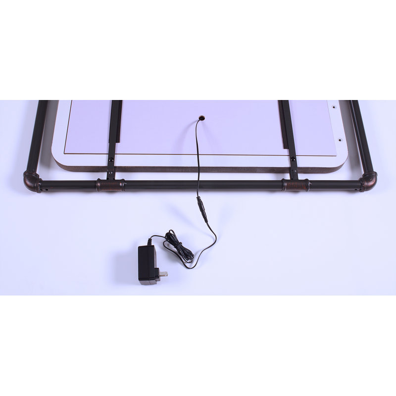 Fearn Flat Mirror, Dark Walnut