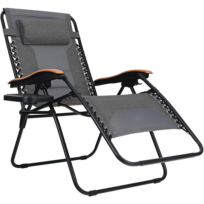 Fauteuil inclinable zéro gravité avec coussin Alexandre, Noir