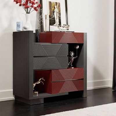 Armoire à tiroirs de rangement flexible minimaliste italienne