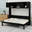 Lit escamotable double avec armoires de rangement-945610501-945610502
