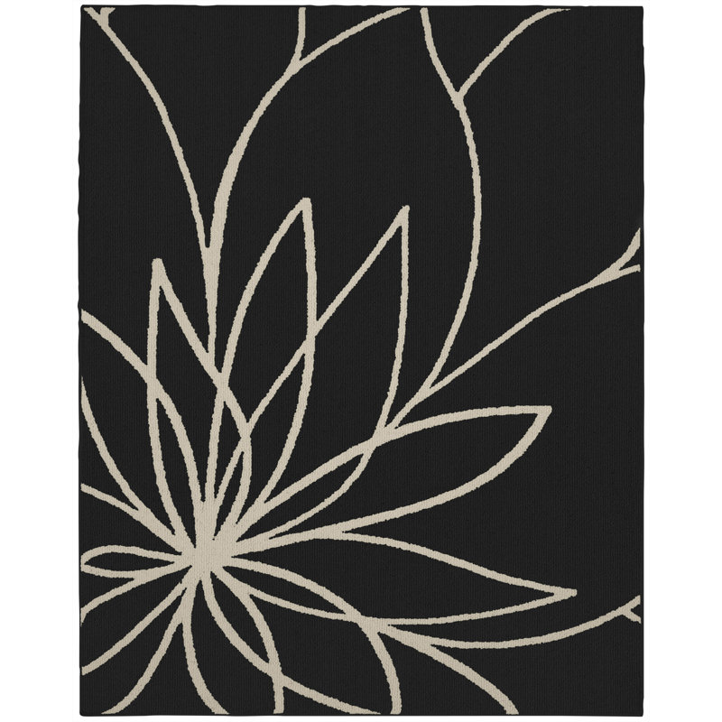 Tapis noir / ivoire Brackenmore