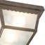 Plafonnier encastré géométrique 2 lumières 9,25 po