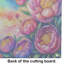 Peonies in Colour Glass Cutting Board Large