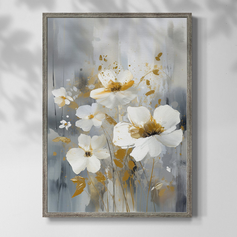 Impression encadrée FLORAL Series CDX - bois massif, H 30 po x l 24 po