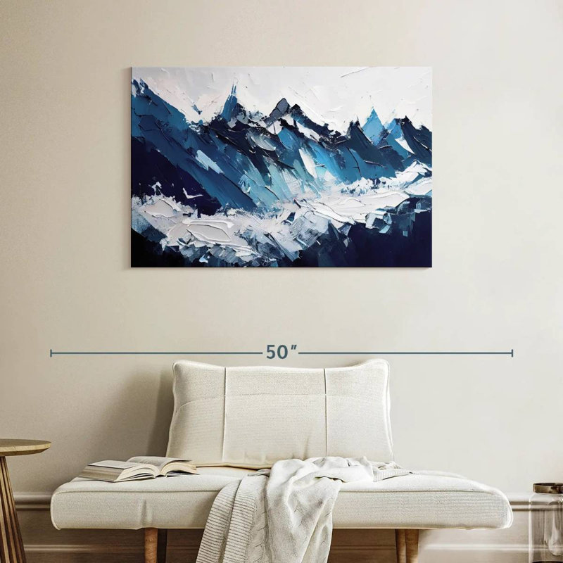 Avery Abstract Blue Mountains, 26" H x 39" W