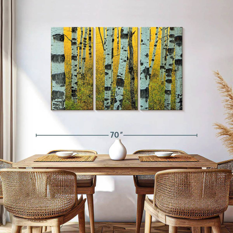 Harnek Abstract Aspen Tree, 36" H x 57" W