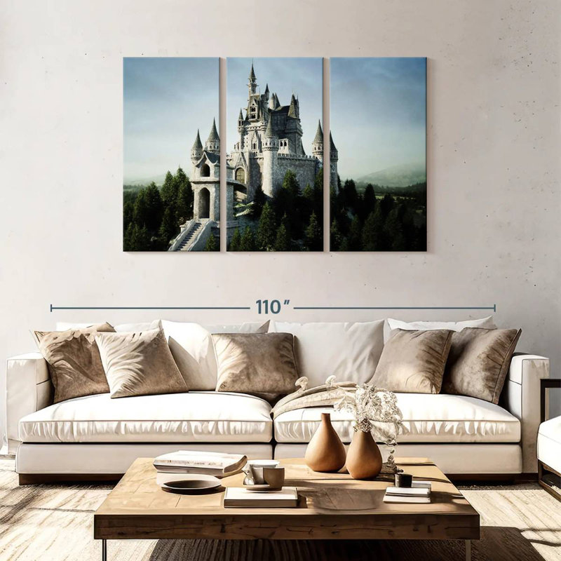 Château de conte de fées Lilie, H 48 po x l 74 po