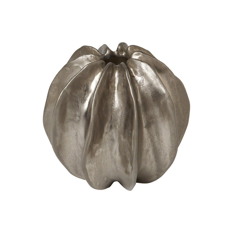 Sea Star Vase, Matte Silver
