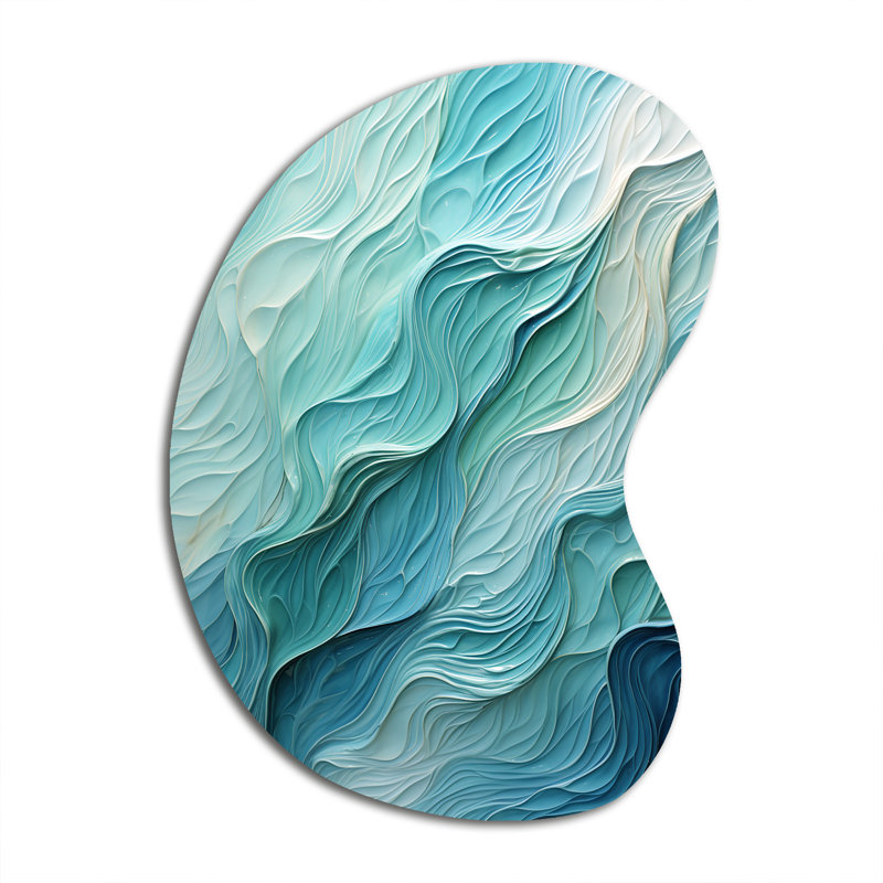 Procter - forme unique de spirales abstraites, reproduction d'art asymétrique en métal, H 31 po x l 22 po