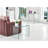 Transparent End Table,Tempered Clear Bent Glass Sidetable