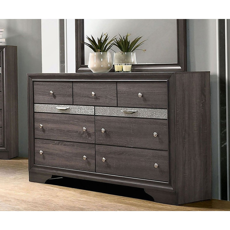 Commode contemporaine 1Pc, Gris