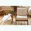 Mignon fauteuil d'appoint en tissu doux et structure en bois massif blanc-1571495495