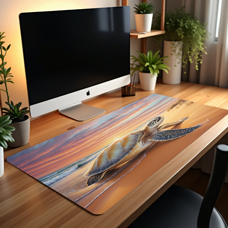Polyester Desk Pad, 14.4x12.1