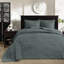 Courtepointe réversible pour lit double / grand lit - Fascination pour literie estivale, matelassage luxueux, rembourrage en coton prélavé doux au toucher, livrée avec deux taies décoratives, lavable à la machine, opulence, facilité