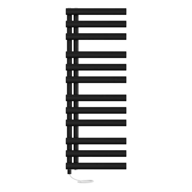 Naoma Designer Towel Rail Heated Towel Rails, Black