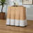 Elita Rectangular Rattan Console Table with Scallops
