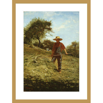 Haymaker par Winslow Homer - Impression sur toile encadrée