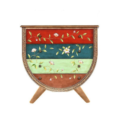 Hand-Painted 4-Drawer Accent Chest