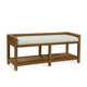 Glinda Wicker Shelves Storage Bench