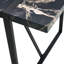 Table de salle à manger 55 po x 31,4 po avec plateau en marbre noir et 4 chaises en polyuréthane - Décoration de table confortable, élégante et moderne-268738452
