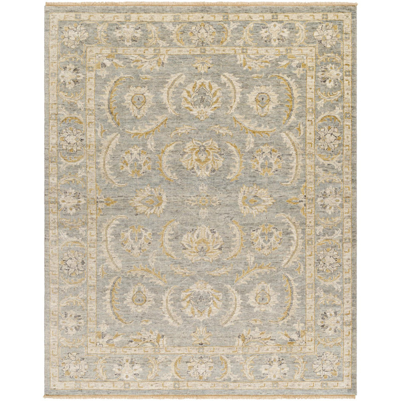 Revival Handmade Wool Abstract Area Rug, Rectangle 10' x 14'