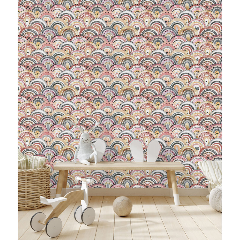 Panneau de papier peint Bella-Marie, L 18,75 po x l 25 po, Vinyle