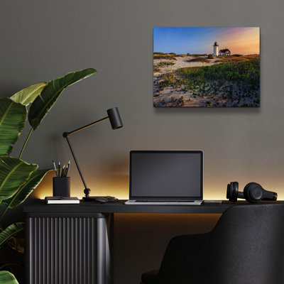 Breakwater Bay 'Sunset At Race Point' by Rick Berk Acrylic Glass Wall Art