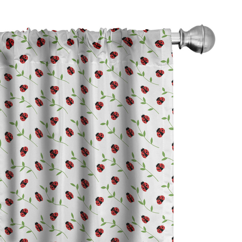 Panneau coulissant floral semi-diaphane avec passe-tringle, 28 po x 63 po