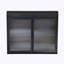 Armoire de rangement murale en métal avec portes en verre trempé pour salle de bain, cuisine, salon et bureau-118493692