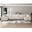 Siège de coin beige avec rangement moderne en velours côtelé Modern Furniture