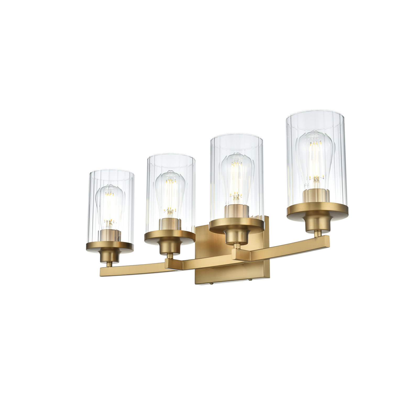 Dariela Dimmable Vanity Light, Gold, 10" H x 18" W x 18" D, 3 Lights