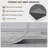 FLYFISH 6" x 36" Peel and Stick Floor Tiles, 1.2 mm Thick Vinyl Flooring, 36 Tiles, Deep Grey-124605475