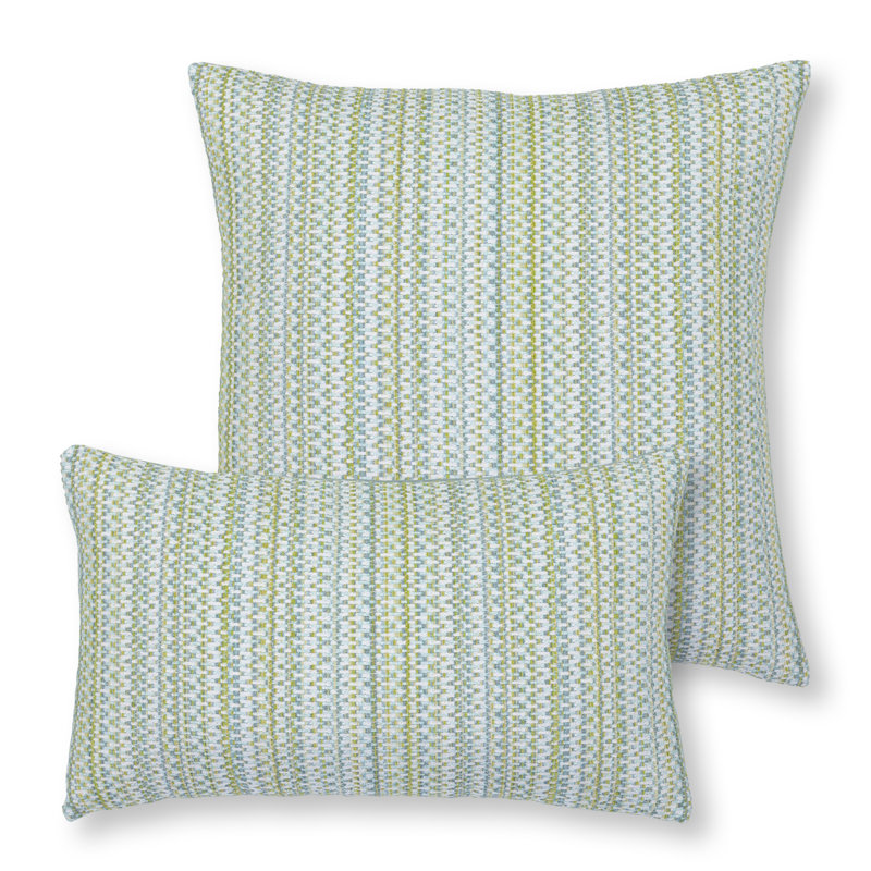 Kaleidoscope Sunbrella® Indoor/Outdoor Pillow Cover & Insert, 12" H x 20" W, Rectangular, Clay