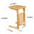 Kadi Solid Wood Pedestal End Table-1974087069
