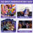 Fnaf Birthday Party Supplies, 128pcs Five Nights at Freddy's Birthday Decorations