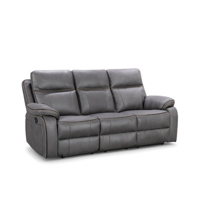 Reclining Faux Leather Sofa