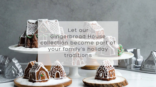 Nordic Ware Nonstick Cast Aluminum Holiday Bitelets Pan  Gingerbread house,  Gingerbread, Wedding cake gingerbread