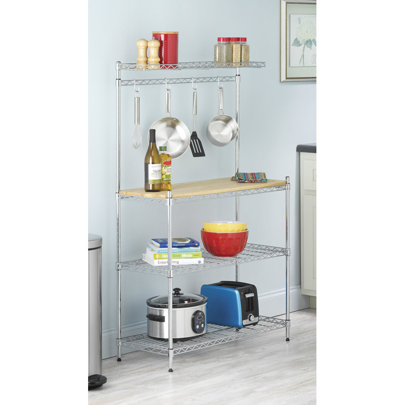 Quinton 36.25'' Chrome Standard Baker's Rack