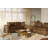 Hadleigh Brown Leather Modular Loveseat