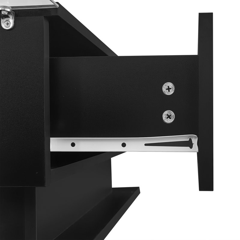 Deagon Lift Top Solid Coffee Table with Storage, Black