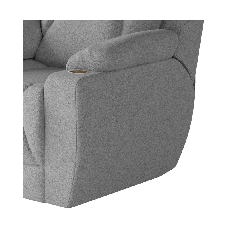 Fauteuil inclinable près du mur pour homme, Gris, Chenille